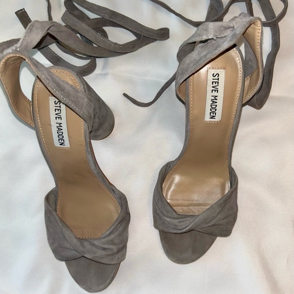 Gray Steve Madden Clary Suede Lace-up Heels
Great condition! - Picture 4 of 4